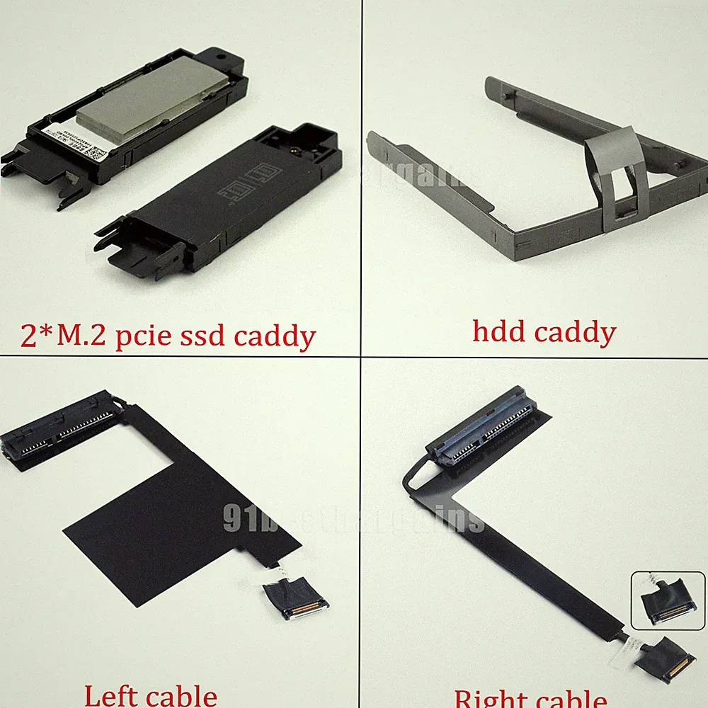 HDD SSD M.2 Hard Drive Caddy Left Right Cable for Lenovo ThinkPad P50 P51 lot
