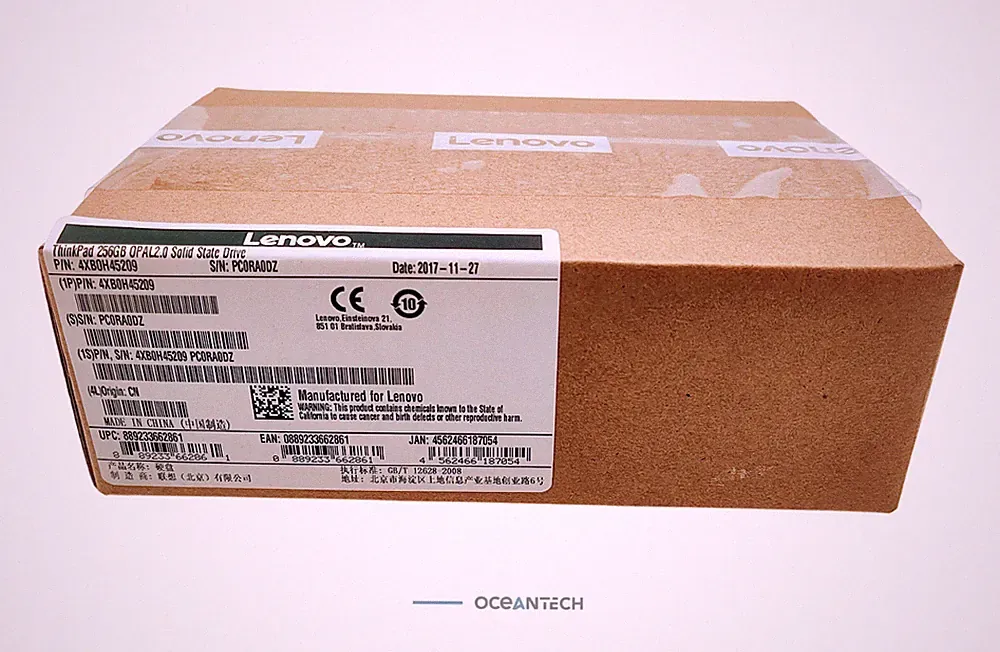Lenovo 256gb 2.5" drive kit + caddy 4XB0H45209-02 New Factory Sealed.